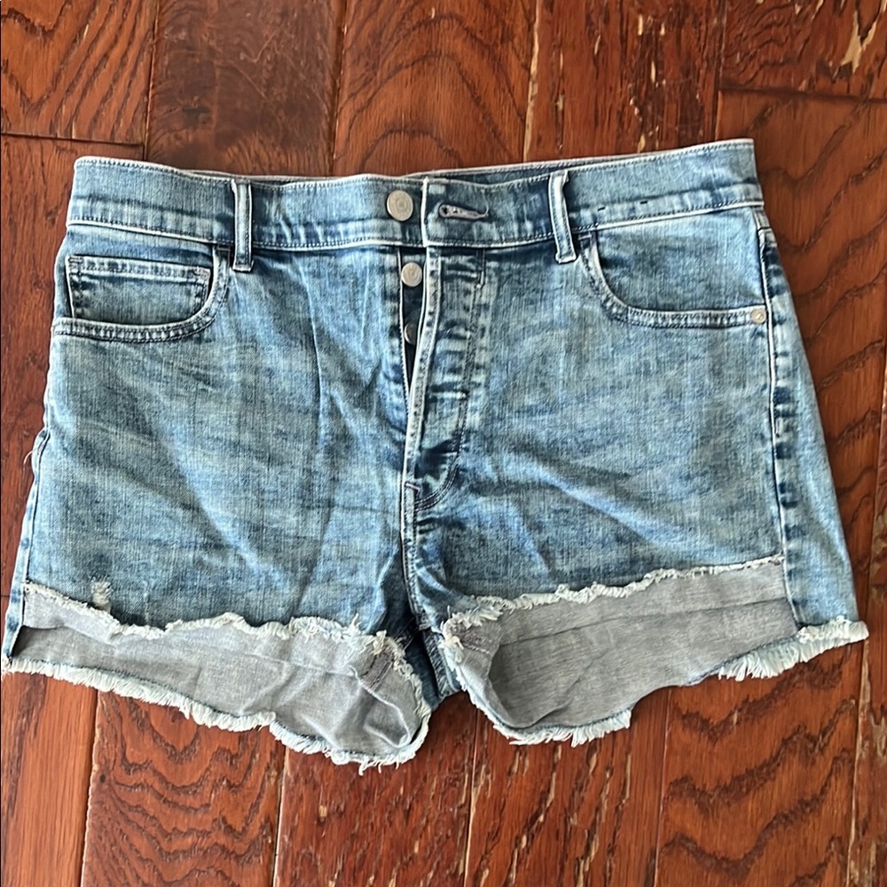 Express midi Denim Blue Women's Shorts